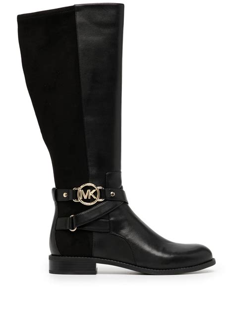 michael kors rory leather and logo boot|rory Michael Kors boots.